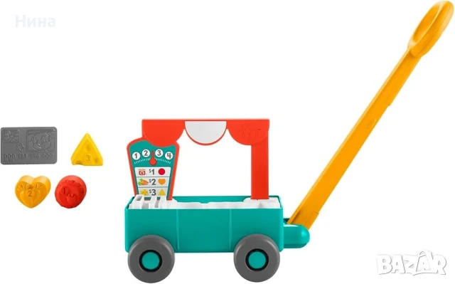 Трактор за вън (двор, улица) и вътре Fisher Price , снимка 6 - Детски велосипеди, триколки и коли - 50726680