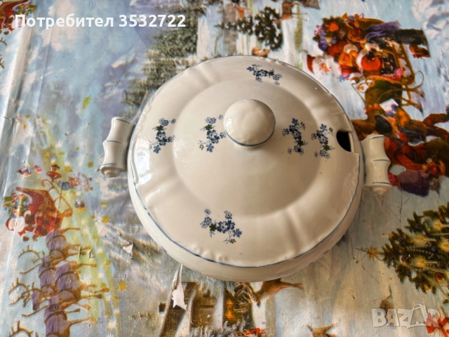 БГ порцеланов супник, снимка 2 - Антикварни и старинни предмети - 51551424