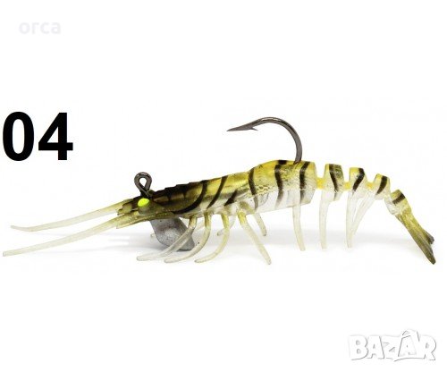 Силиконова скарида за морски джиг - SeaBuzz Crazy Shrimp, снимка 4 - Такъми - 40898796