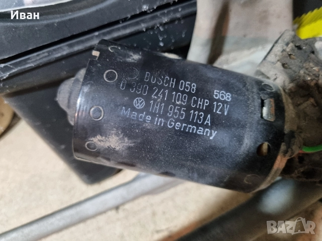 VW Golf 3 Моторче и раменна чистачки, снимка 4 - Части - 51570003