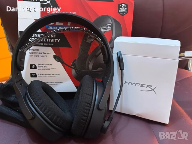 НОВИ БЕЗЖИЧНИ гейминг слушалки HyperX Cloud JET WIRELESS PC/Ps4/5/MAC/ANDROID/IOS