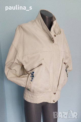 Естествена кожа / винтидж дамско яке / голям размер , снимка 2 - Якета - 44923666