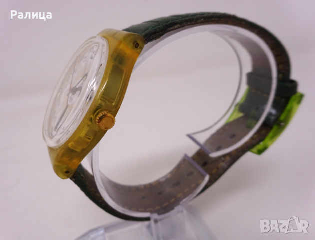 SWATCH Кварцов часовник с ден и дата, снимка 6 - Дамски - 44767264