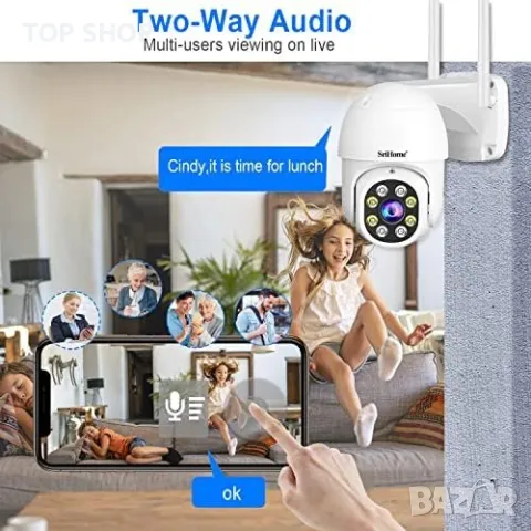 Нова Външна охранителна камера домашно видеонаблюдение Охрана, снимка 5 - Комплекти за видеонаблюдение - 49919338