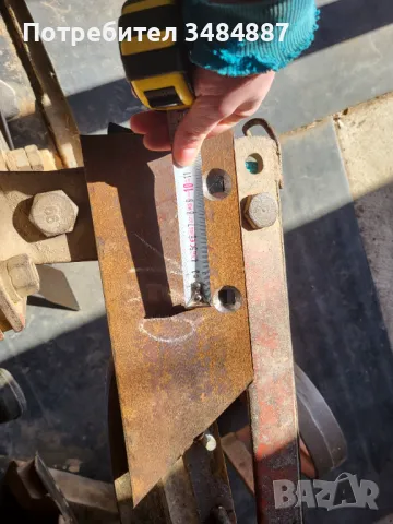 Лемежи за плуг от ресиорна шина междуболтово разстояние 100мм.