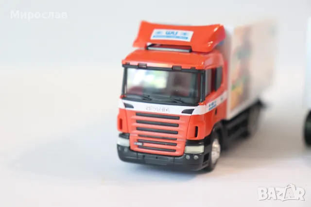 HERPA 1:87 H0 SCANIA АВТОВЛАК КАМИОН ТИР МОДЕЛ КОЛИЧКА, снимка 3 - Колекции - 50152969