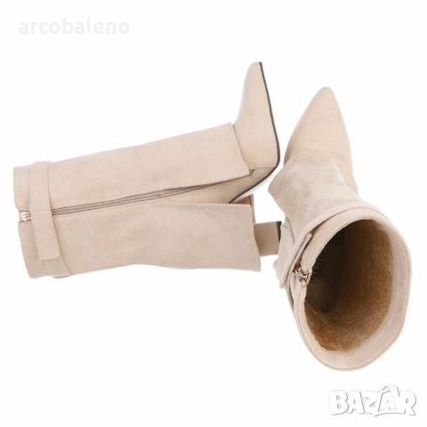 Ликвидация! Дамски боти на висок ток - Доставка 24 часа , снимка 3 - Дамски боти - 52196395