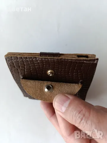 Портфейл от крокодилска кожа, снимка 3 - Портфейли, портмонета - 50389110