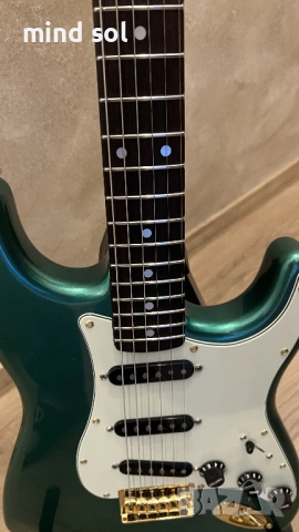 Fender Squier Stratocaster Neck 1993 с къстъм електроника, снимка 5 - Китари - 53830089