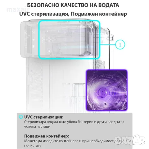 Диспенсър за пречистване, затопляне и охлаждане на вода с обратна осмоза ELIXIR Neo, снимка 9 - Други - 50055470