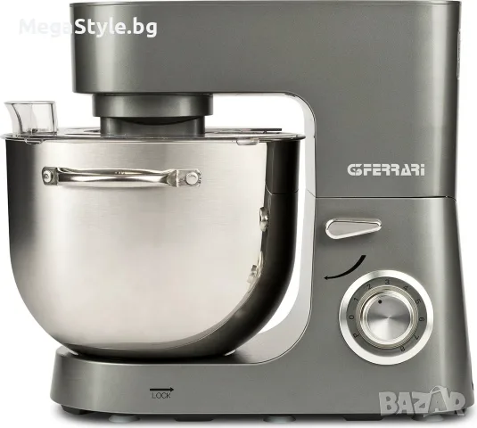 Блендер G3 Ferrari Pastaio G20164, 1800 W, купа от неръждаема стомана 8 л с дръжки, двойна кука, 8 с