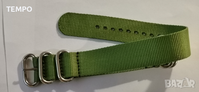 КАИШКА ZULU ЗЕЛЕНА- 22мм + ПОДАРЪК, снимка 10 - Каишки за часовници - 44479476