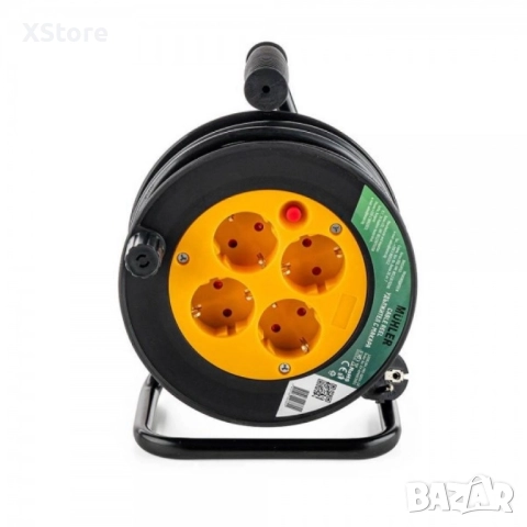 Muhler удължител с макара, 4 гнезда, дължина 15м, снимка 6 - Други стоки за дома - 52520397