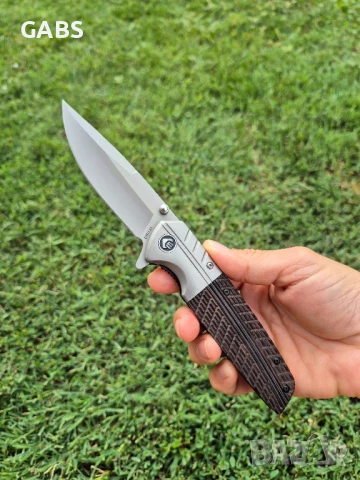 Сгъваем джобен нож с дървена дръжка СМ133, снимка 9 - Ножове - 51406529