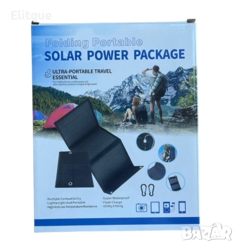 Сгъваем соларен панел 21W - Идеалното зарядно устройство за вашите мобилни устройства, снимка 6 - Соларни лампи - 52853788