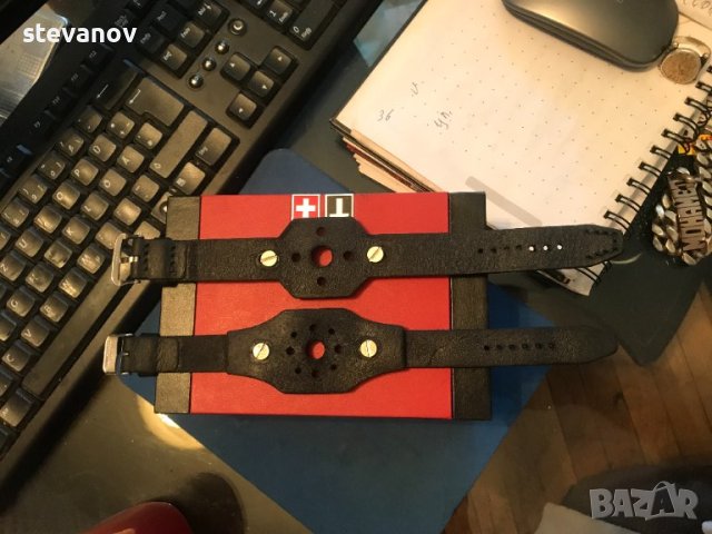 естестведна кожа размер 20мм 19мм модел гривна, снимка 4 - Каишки за часовници - 42447818