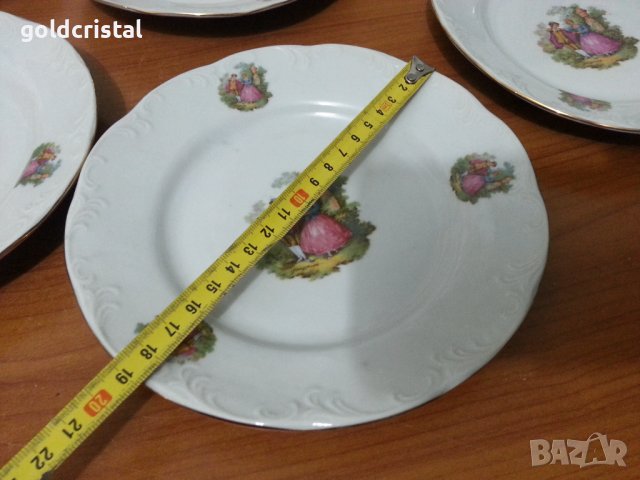 Стар български порцелан чинии , снимка 2 - Антикварни и старинни предмети - 39896821