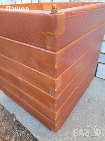 Дървени саксии [кашпи] от масив , снимка 13 - Декорация за дома - 53498504