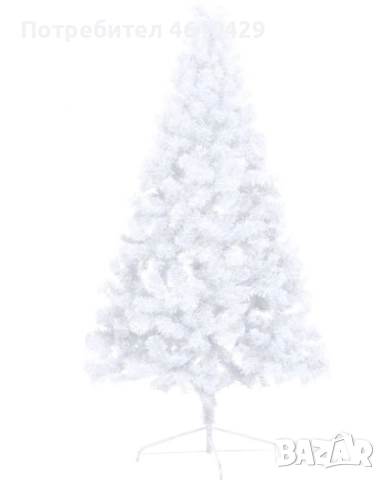 Изкуствена коледна елха - бяла -120см
