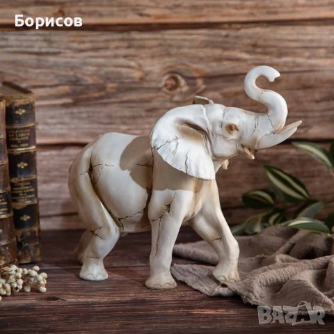 Статуетка Слон Фигура Животно Африка 30см, снимка 1 - Декорация за дома - 42517697