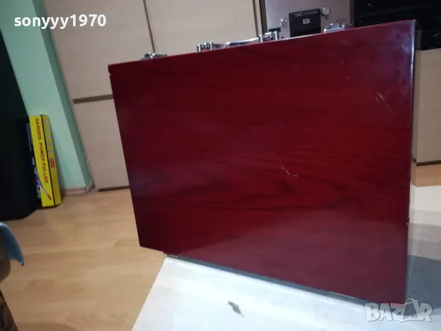 дървен лъскав куфар с чекмедже 2412241700, снимка 15 - Антикварни и старинни предмети - 48452066