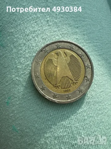 Монета от 2евро,Германия 2002година