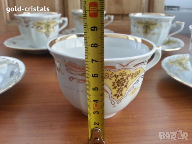 Стар български порцелан чаши за чай кафе, снимка 3 - Антикварни и старинни предмети - 33817732
