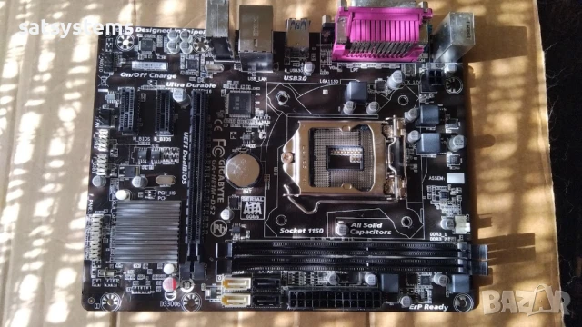 Дънна платка Gigabyte GA-H81M-DS2 Socket LGA1150, снимка 6 - Дънни платки - 50912299