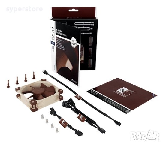 Вентилатор за компютър 92x92x25mm Noctua NF-A9-PWM SSO2 Bearing 4-pin PWM 2000RPM 12V, снимка 5 - Други - 40423222