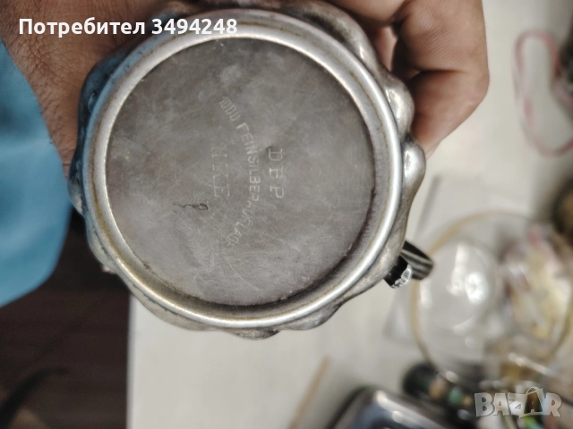 Стара посребрена захарница, снимка 3 - Антикварни и старинни предмети - 51701587