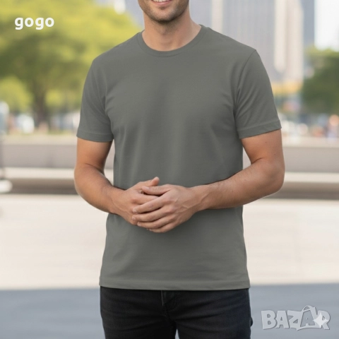 Мъжки тениски от 100% памук – 8 различни цвята. Вземаш 4 броя, получаваш 8 броя. Цената е за 1 бр , снимка 8 - Тениски - 51851140