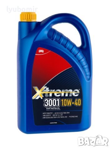 Моторно масло Xtreme 3001 10W40 5л, снимка 1 - Аксесоари и консумативи - 42155249
