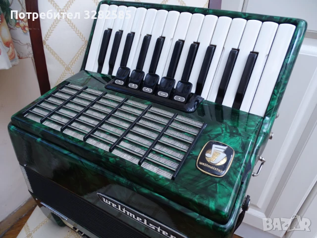 Акордеон Велтмайстер Стела 40 баса – перфектно състояние, снимка 1