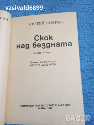 Сергей Снегов - Скок над бездната , снимка 4 - Художествена литература - 50359727