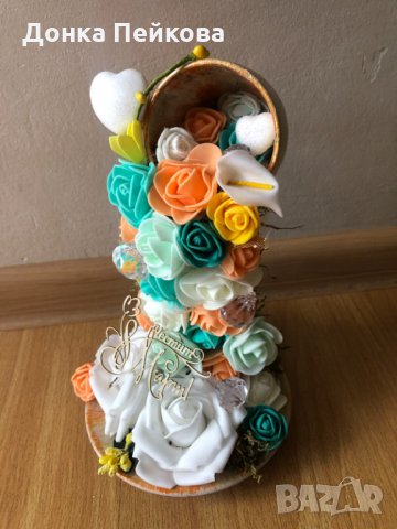 Водопад от цветя , подарък за всеки повод, снимка 2 - Декорация за дома - 32481333