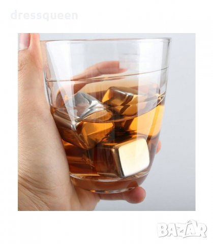 2909 Метални кубчета за охлаждане на напитки с щипка, снимка 9 - Аксесоари за кухня - 34265907