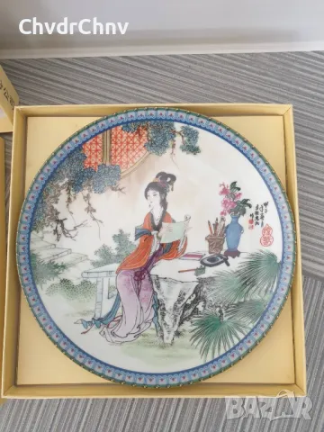11бр Imperial Jingdezhen китайски колекционерски порцеланови чинии-картини/проститутки/чиния 22см, снимка 2 - Картини - 49636546