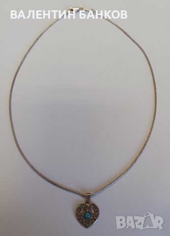 Сребърни колиета, снимка 4 - Колиета, медальони, синджири - 44177349