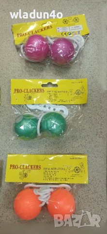 Забавна игра от детството Clackers/TWIRLERZ GLITT-10лв, снимка 2 - Други игри - 40115493