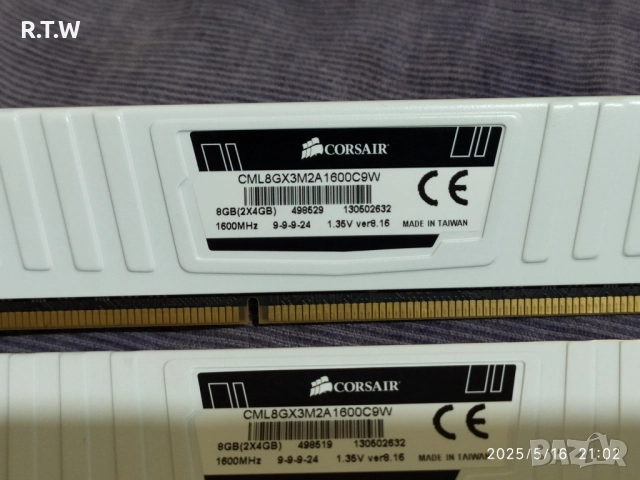 RAM памет 8GB (2x4GB) Corsair Vengeance LP DDR3 1600MHz, снимка 5 - RAM памет - 51991074