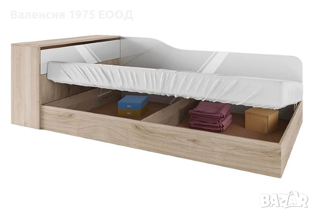 Легло персон и половина с ракла Сити 2002 сонома, орех или комбинация бяло/ арвен, снимка 13 - Спални и легла - 18797284