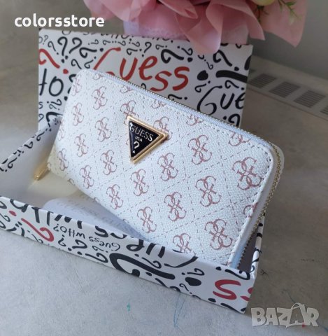 Бяло портмоне Guess IM-A24, снимка 4 - Портфейли, портмонета - 40590736
