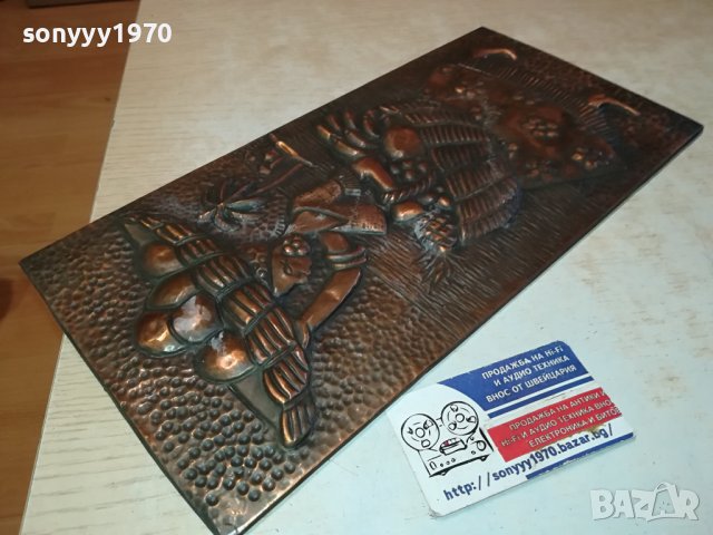 КАРТИНА МЕД МЕСИНГ-36Х16СМ-BRAZIL 1402241332М