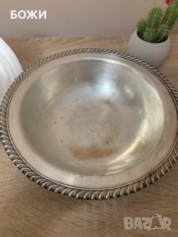 Винтидж съд WM Rogers – печат 862, 882 г, снимка 3 - Антикварни и старинни предмети - 53143490