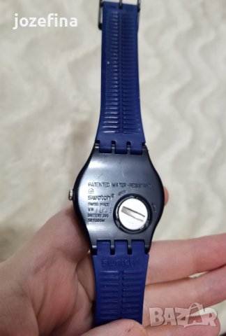 Швейцарски Мъжки часовник със силиконова каишка марка Swatch Swiss. , снимка 4 - Друга електроника - 44297196