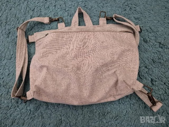 последно текстилна рисувана чанта раничка, снимка 2 - Чанти - 48486567