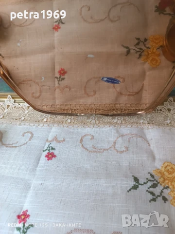 Комплект 6 чаши от боросиликатно стъкло, с медни подстакани И меден поднос, снимка 6 - Сервизи - 51064198