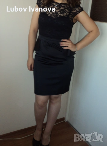 Тъмносиня бална рокля, снимка 3 - Рокли - 52688332