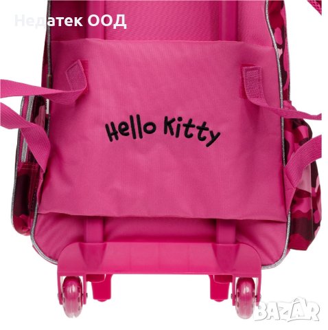 Ученическа раница с колелца, GIM, Hello Kitty, 34х15х50см, Розова, снимка 5 - Раници - 42084686