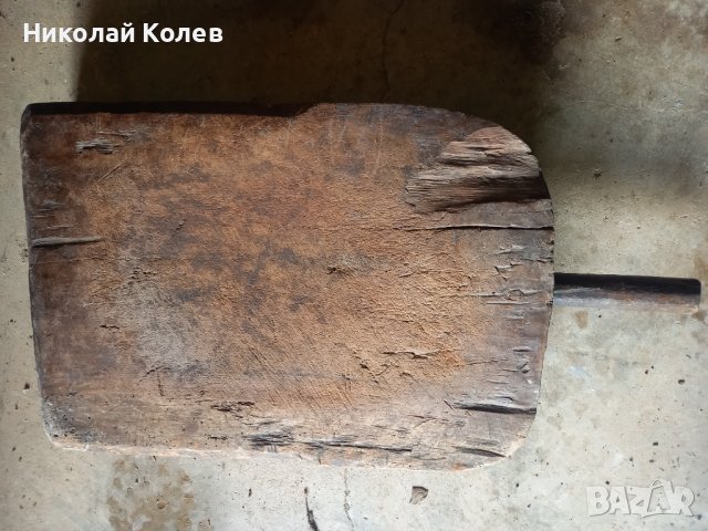 Дървен плот с дръжка за обработка на месо, снимка 2 - Антикварни и старинни предмети - 42259118